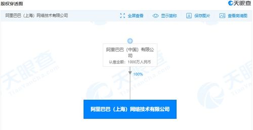 阿里巴巴網絡技術公司在上海成立，注冊資本1000萬人民幣